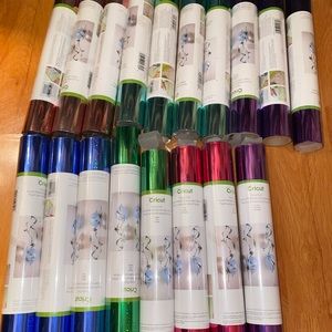 18 rolls of cricut party foil brand new
